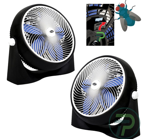 2 Turbos Ventiladores 2 En 1 20   Piso Y Pared Gran Potencia