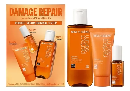 Kit Mise En Scene Perfect Serum Original 3 Step Cabelo