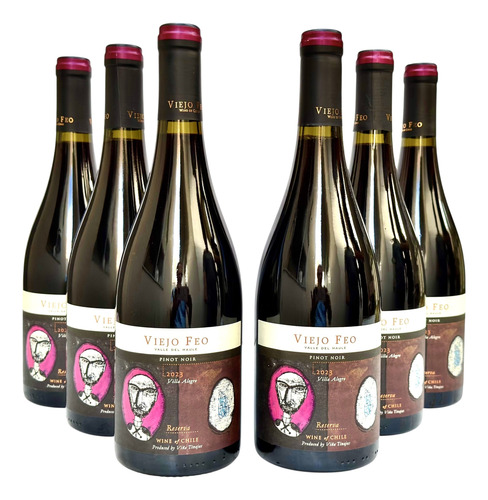 Vinho Viejo Feo Reserva Pinot Noir | Kit Com 6 Garrafas