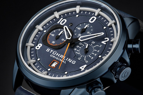 Reloj Para Hombre Cuarzo Aviator 929 45mm