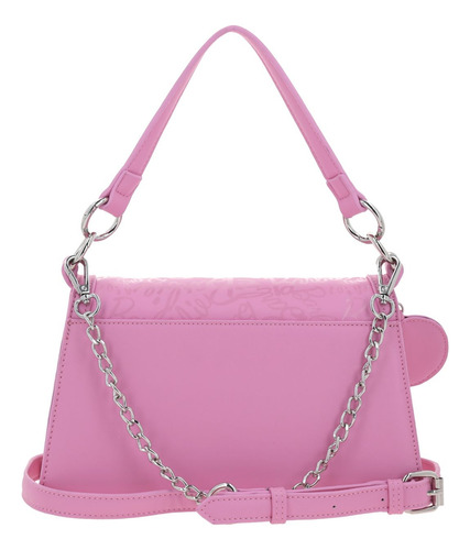 Bolso Baguette Barbie Gorett Patricya Negro Rosa Para Dama