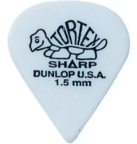 Dunlop Tortex Sharp Guitar Picks 1.50mm Blanco 72 Paquete