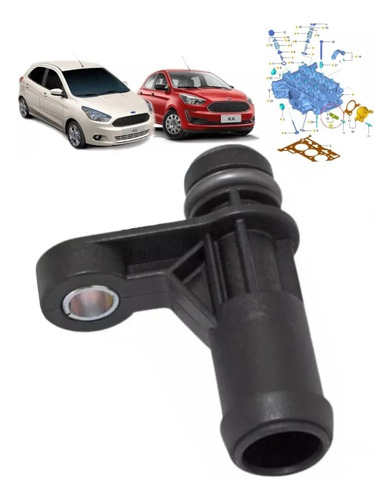 Conexão Cano Entrada Água Cabeçote Ka 1.0 3c 2014 A 2021