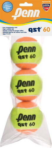 Penn Quickstart 60 'compresion Baja Pelotas De Tenis  paque