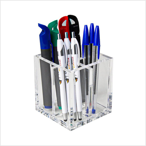 Pote Multiuso Porta Canetas Acrílico 8mm Organizador Pincéis