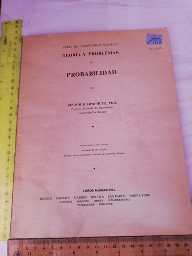 Teoría Y Problemas De Probabilidad