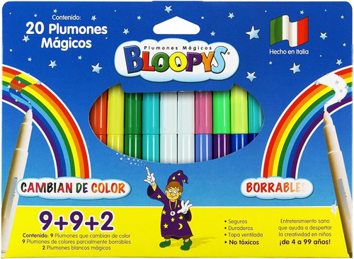 Plumones Mágicos Bloopys | Cambian De Colores Y Se Borran |