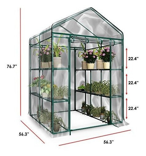 Invernadero Hc- Con 8 Estantes Robustos Para Plantas En Cual