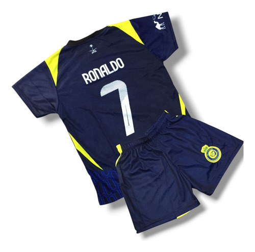 Conjunto Uniforme Futbol Cristiano Al Nassar Cr7 Azul Oscuro Ronaldo 6