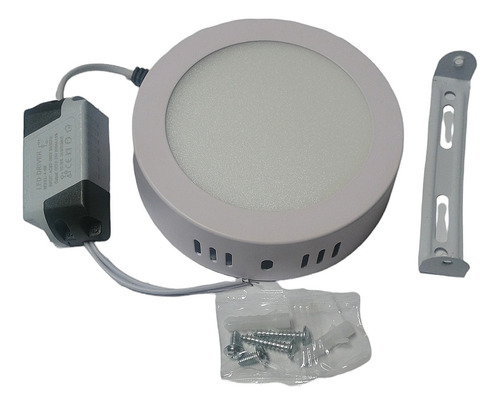 Foco Panel Plafon Sobrepuesto 6w Luz Calida 3000k 110mm 220v