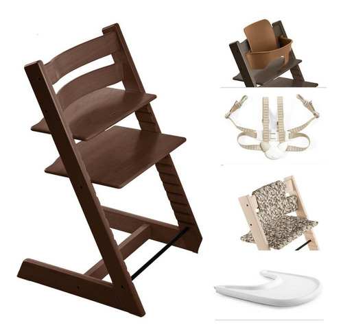 Stokke Tripp Trapp Babyset Cojin Arnes Y Tray - Walnut Brown