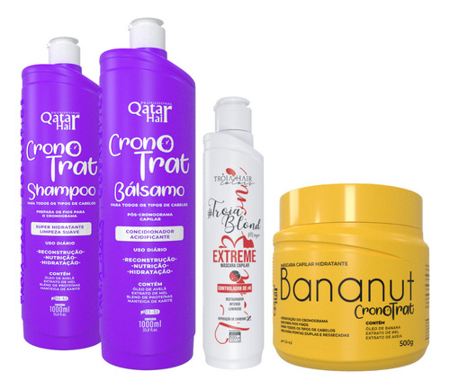 Kit Cronotrat + Máscara Bananut + Blond Ext Tróia