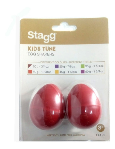 Par De Huevos Ritmicos Stagg 20g - Egg2 Huevitos Shaker