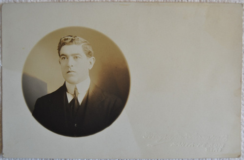 Lote 3 Fotos Retratos Señores Moda Ca 1920 Hombres (Usado)