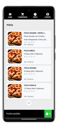 Site De Pedidos Delivery Para Bolos, Doces, Açaiteria Açai.
