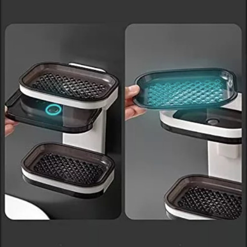 Jabonera Doble Para La Ducha Con Drenaje Pack X2