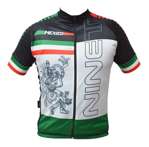 Jersey De Ciclismo Ruta O Mtb Mexico Blanco Nineth Team 