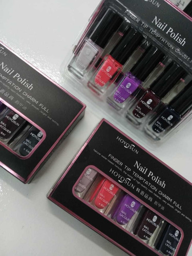 Kit De Esmaltes - 5 Unidades - Colores Variados