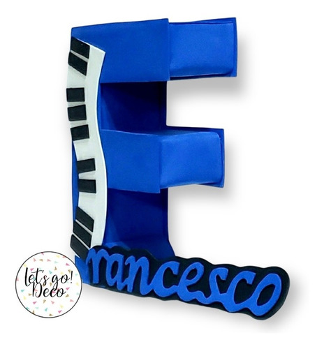 Letras 3d Mini Beat Power Rockers (25cm) Inicial + Nombre