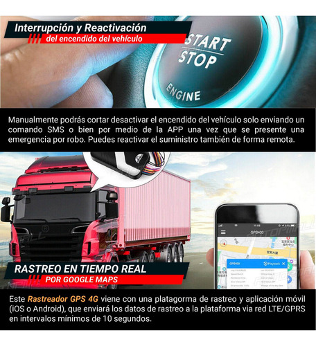Gps Tracker Localizador Vehicular Red 4g Tk403a Plataforma