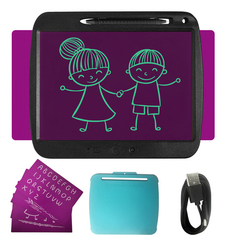 Tableta De Escritura Lcd Recargable De 9 Pulgadas Y Dibujo