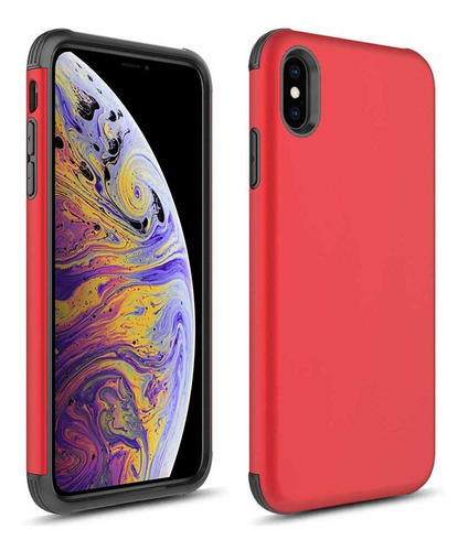 . Funda Zizo Zv Sleek Para iPhone XS Max Tpu Delgada Roja