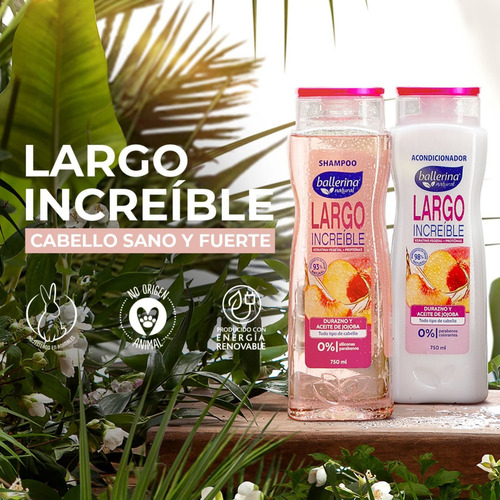Ballerina Shampoo Largo Increible Dp 750 Ml