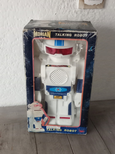 Robot Antiguo De Juguete 80s Robot Blanco (Usado)