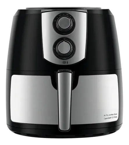 Fritadeira Elétrica Philco Jumbo 7.2L 1800W Preto Inox