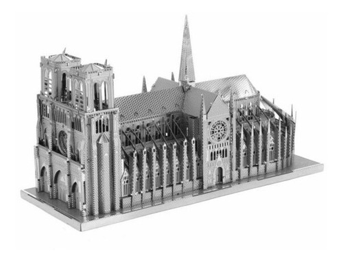 Rompecabezas Metálico 3d Catedral De Notre Dame 