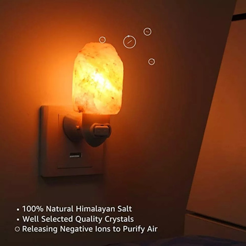 Pack 2 Lampara De Sal Himalaya Enchufe De Pared 7098-10