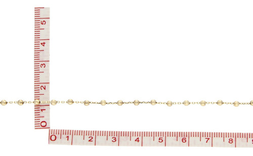 Imagen 6 de 6 de Pulsera Ligera De Bolitas, 14k Oro Amarillo, 1.8 Grs.