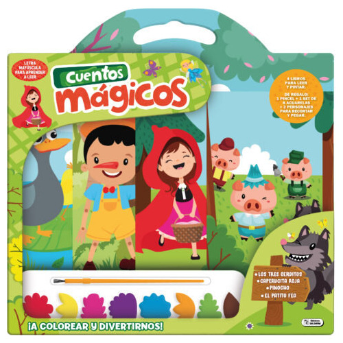 Libro A Colorear Y Divertirnos Cuentos Magicos - 