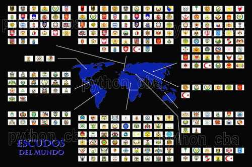 Pósters Paises Y Banderas O Escudos Del Mundo -nuevos