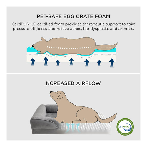 Cama Ortopédica Para Perros Pequeños Con Funda Impermeable