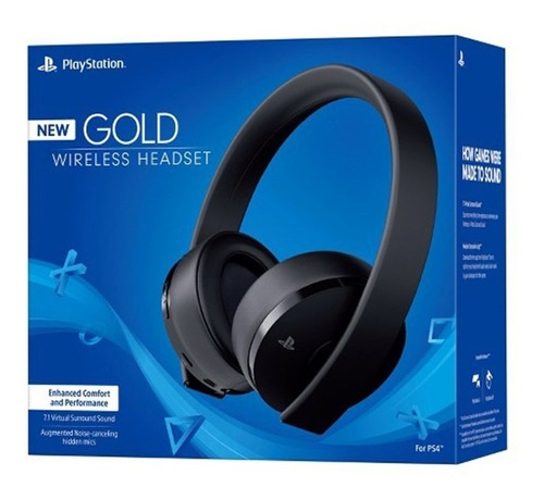 Headset Gold Wireless Stereo Ps4 - Sniper Game