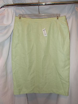 New John Meyer Green Skirt, Plus Size 16w, Fully Lined   Mww
