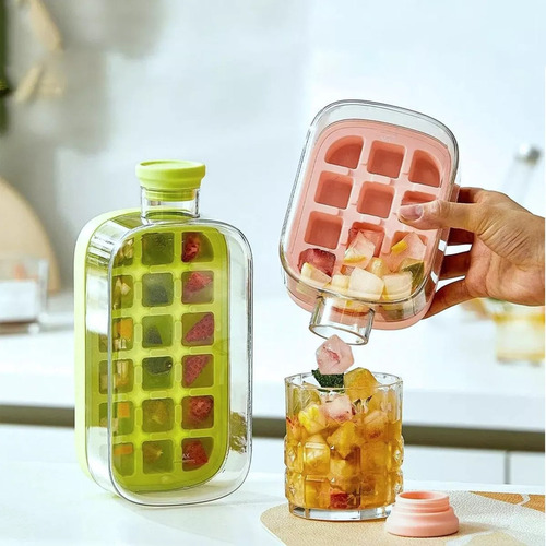 Egreteron Botella De Hielo 2 En 1 Para Hacer Hielo Rápido Y
