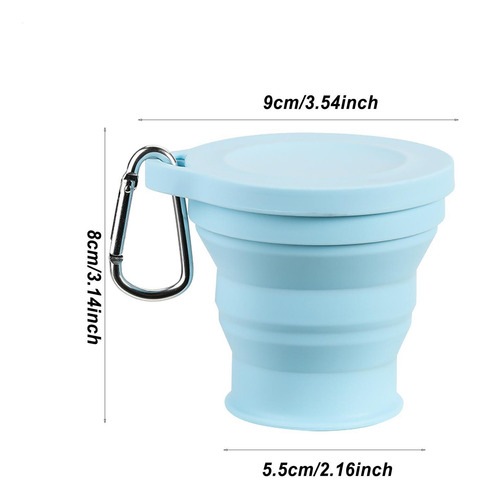 Taza Plegable De Silicona Taza De Viaje Plegable De Silicona
