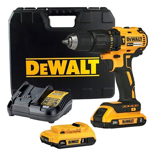 Taladro Inalambrico Percutor 1/2 20v Dewalt Dcd7781d2-b3 Color Amarillo
