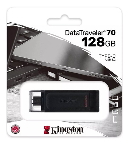  Memoria Usb 128gigasbytes 3.2 Tipo C Datatraveler Portátil 