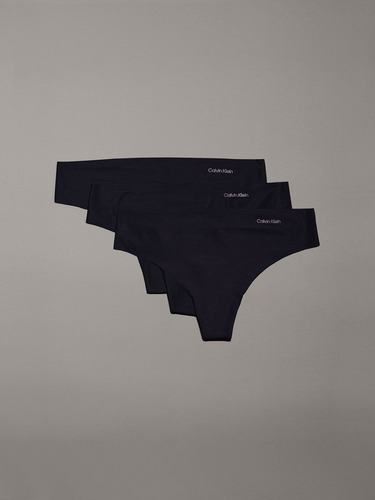 Pack 3 Colaless Invisible Micro Negro Calvin Klein