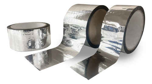 Cinta Adhesiva Aluminizada 72mm X 50m Alumtape Metalizado Liso