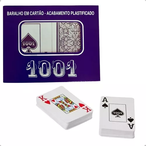 24 Jogo De Baralho Copag 1001 Duplo Plástico Com 110 Cartas