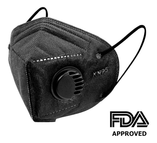 Imagen 2 de 10 de Cubrebocas N95 Válvula Filtro Mascarilla Kn95 10 Piezas