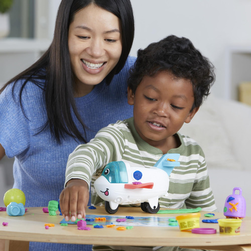 Set De Inicio Play-doh Airplane Explorer Con Jet Y Mapa Mund