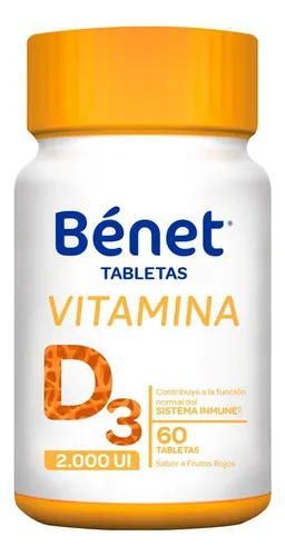 Vitamina D3 Benet 2000 Ui X 60 Tabletas