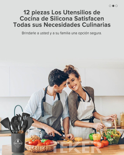Utensilios De Silicona Teker 12 Espatulas Reposteria Set