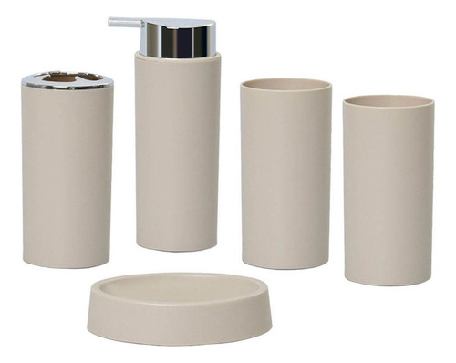 Set De Accesorios De Baño Jabonera Cepillo De Dientes Taza C