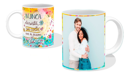 Caneca Xícara Foto E Frase Personalize Com Sua Foto